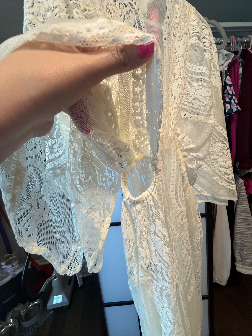 Band of the Free Lace Duster Kimono Cover-Up | NWT | Size Small | Boho Festival - Picture 12 of 13